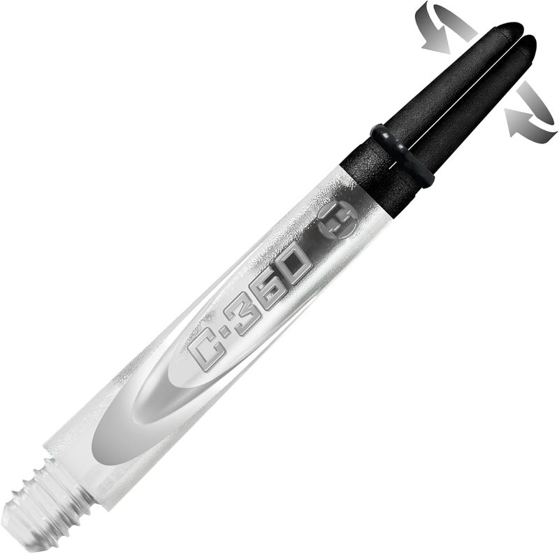 Harrows Carbon 360 Clear Shafts, Increased Aerodynamic Flow, Dart Shafts, 3 Shafts per Pack, 3 Packs Included (9 Shafts in Total) … - Image 3